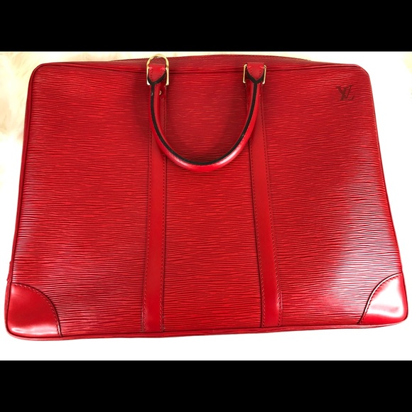 Louis Vuitton Red Epi Leather Porte-Documents - Picture 4 of 15